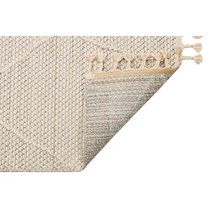 Soho Sh 02 Beige Hav Vermeyen Özel Ipler Ile Üretilen Etnik Örgü Desenlere Sahip Makine Halısı