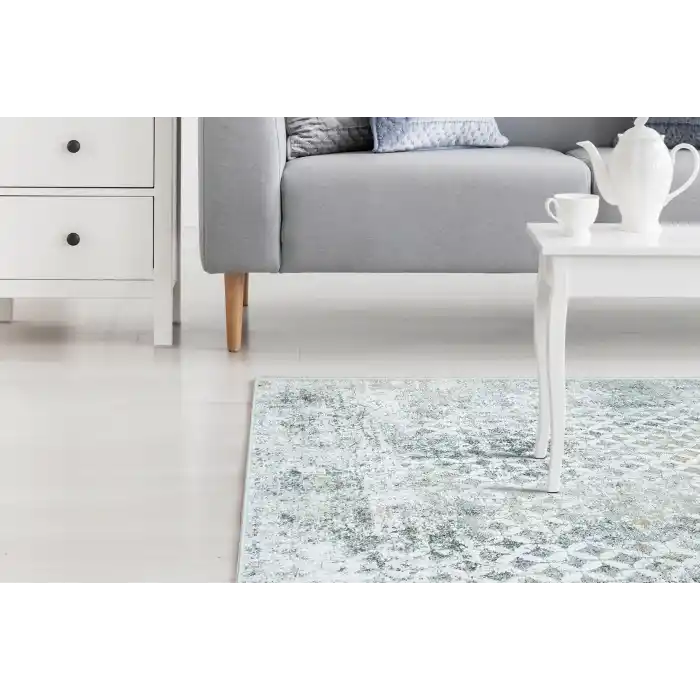 VERONA HALI 0189 Kolay Kullanımlı Yumuşak İpeksi Tuşeli Yüksek Alçak Oymalı Modern İnce Makine Halısı