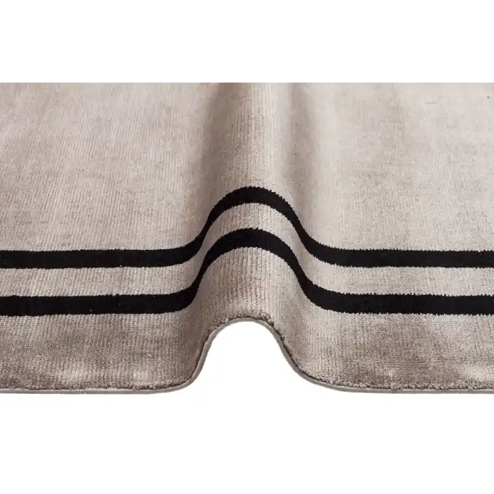 VOGUE HALI 0102 El Emeği ile Özel Tezgahlarda Üretilen Şık Bordür Desenli Art Deco Bambu Uşak Halısı