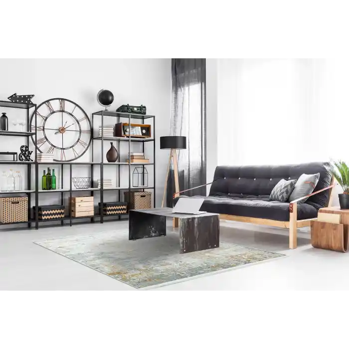 VERONA HALI 0061 Kolay Kullanımlı Yumuşak İpeksi Tuşeli Yüksek Alçak Oymalı Modern İnce Makine Halısı