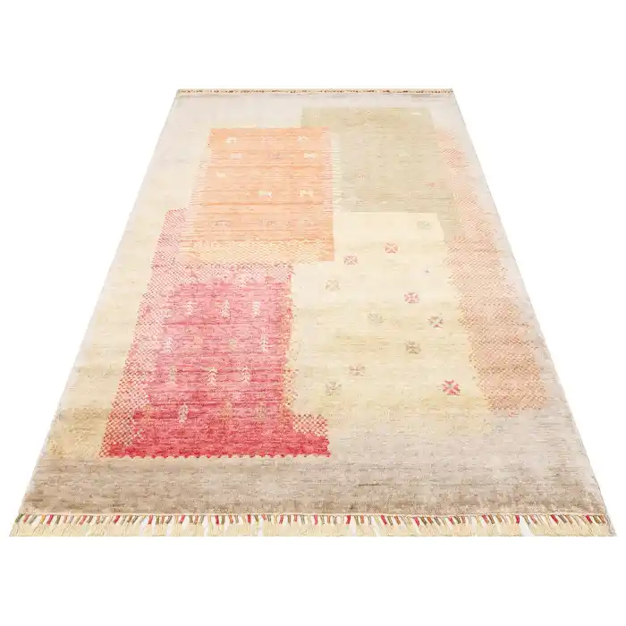 ZARA HALI 0089 Otantik Desenli Özel Hav Vermeyen ve Kolay Temizlenebilir Tensel Kullanılarak El Emeği ile Özel Tezgahlarda Üretilen Modern Uşak Halısı