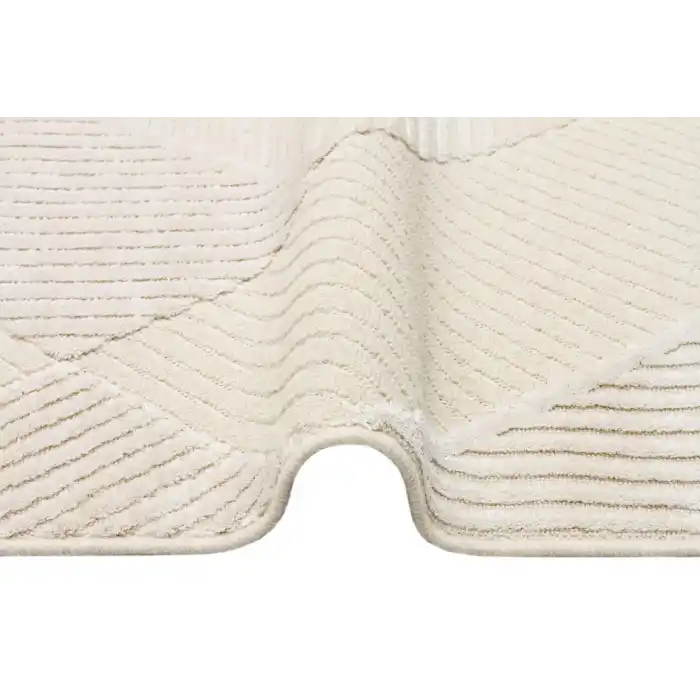 ZENITH HALI 0057 Yüksek Alçak Dokulu Naturel Yün ve Viskon Modern Dokuma Halı