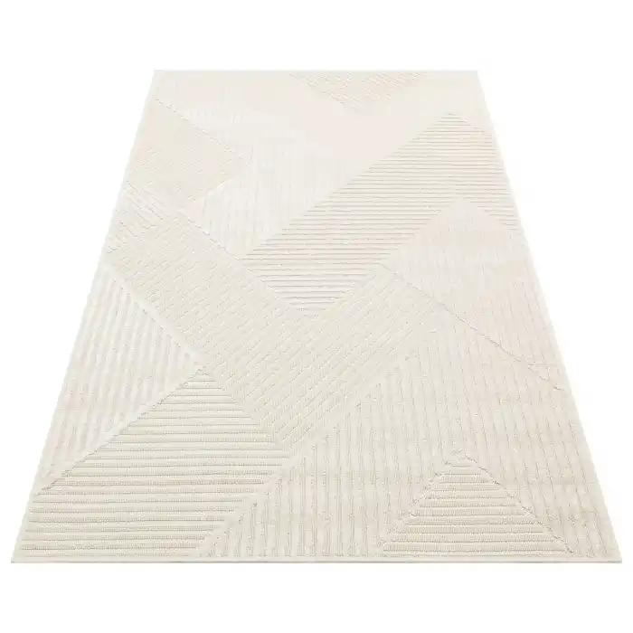 ZENITH HALI 0057 Yüksek Alçak Dokulu Naturel Yün ve Viskon Modern Dokuma Halı