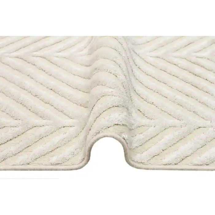 ZENITH HALI 0087 Yüksek Alçak Dokulu Naturel Yün ve Viskon Modern Dokuma Halı