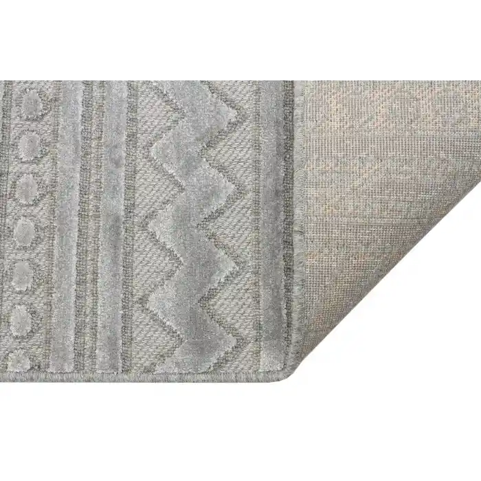 ZENITH HALI 0048 Yüksek Alçak Dokulu Naturel Yün ve Viskon Modern Dokuma Halı