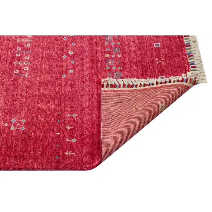 ZARA HALI 0052 Otantik Desenli Özel Hav Vermeyen ve Kolay Temizlenebilir Tensel Kullanılarak El Emeği ile Özel Tezgahlarda Üretilen Modern Uşak Halısı