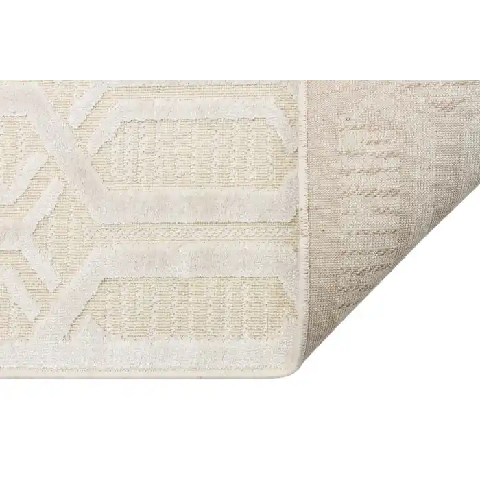 ZENITH HALI 0107 Yüksek Alçak Dokulu Naturel Yün ve Viskon Modern Dokuma Halı