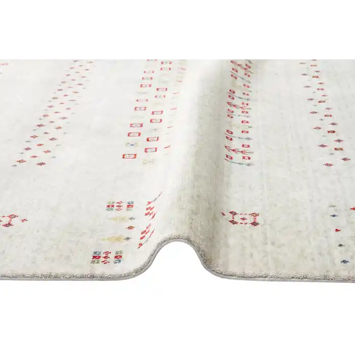 ZARA HALI 0061 Otantik Desenli Özel Hav Vermeyen ve Kolay Temizlenebilir Tensel Kullanılarak El Emeği ile Özel Tezgahlarda Üretilen Modern Uşak Halısı