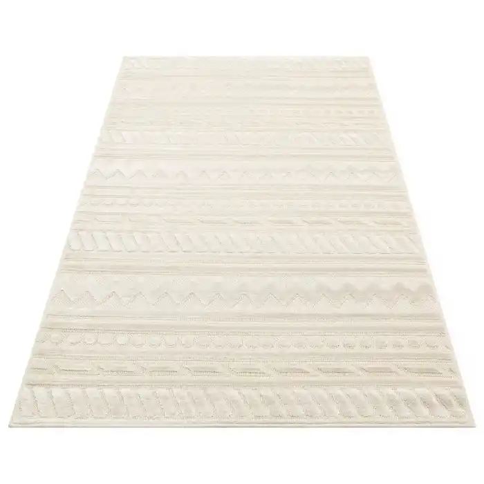 ZENITH HALI 0099 Yüksek Alçak Dokulu Naturel Yün ve Viskon Modern Dokuma Halı