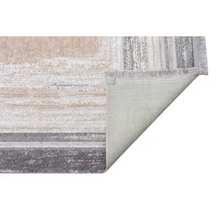 SATEEN HALI 0448 Hav Toz Vermez Yıkanabilir Kaymaz İnce Dokuma Modern Halı