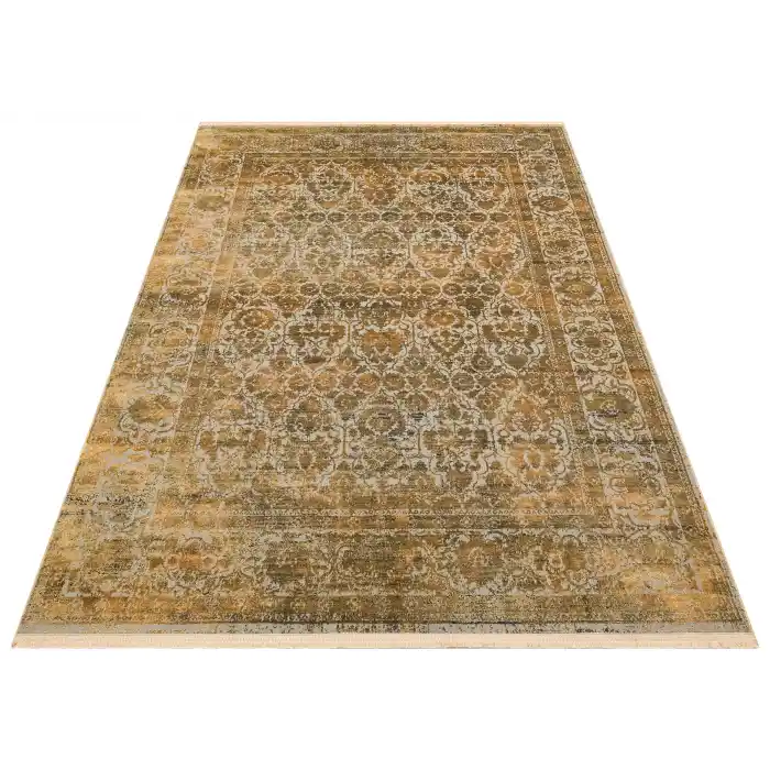 VERONA DYED HALI 0268 Overdyed Kolay Kullanımlı Yumuşak İpeksi Tuşeli Yüksek Alçak Oymalı Modern İnce Makine Halısı