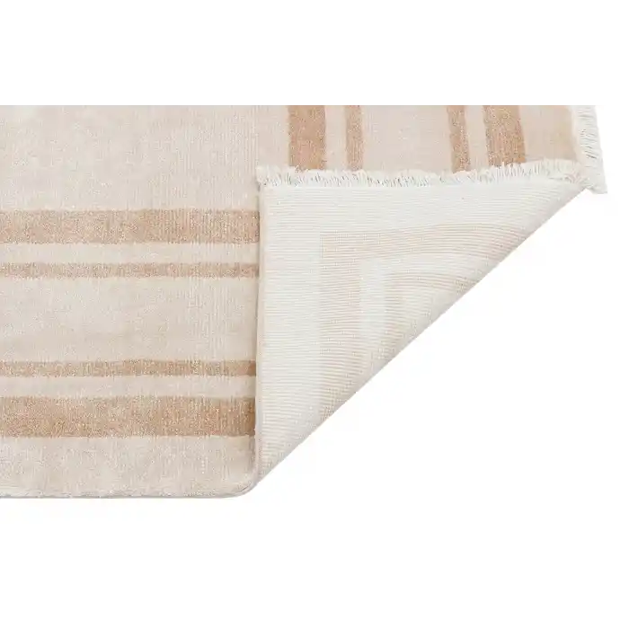 VOGUE HALI 0290 El Emeği ile Özel Tezgahlarda Üretilen Şık Bordür Desenli Art Deco Bambu Uşak Halısı