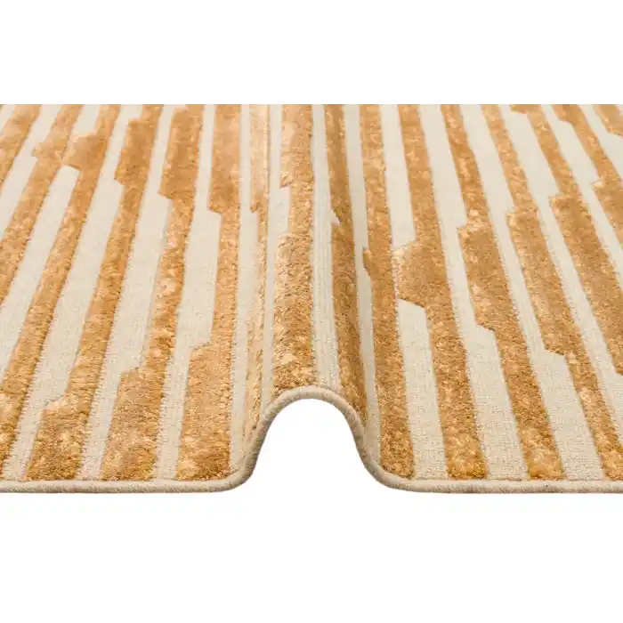 ZENITH DYED HALI 0032 Yüksek Alçak Dokulu Naturel Yün ve Viskon Modern Dokuma Halı