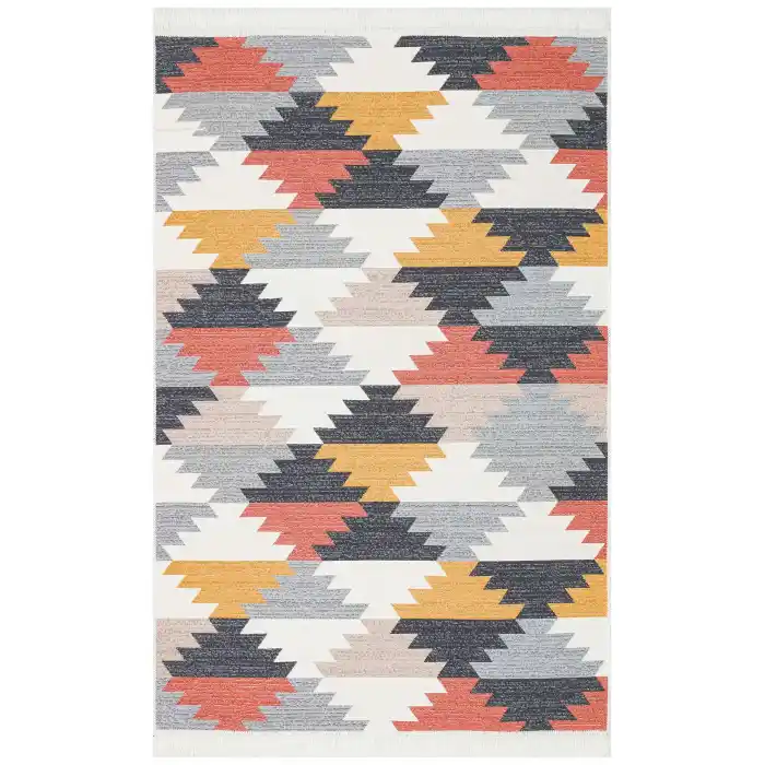 Arya Ar 20 Multy %100 Geri Dönüşümlü Pamuktan Çift Taraflı Yıkanabilir Modern Dekoratif Kilim