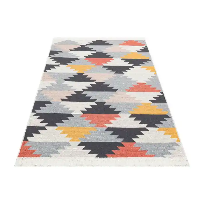 Arya Ar 20 Multy %100 Geri Dönüşümlü Pamuktan Çift Taraflı Yıkanabilir Modern Dekoratif Kilim