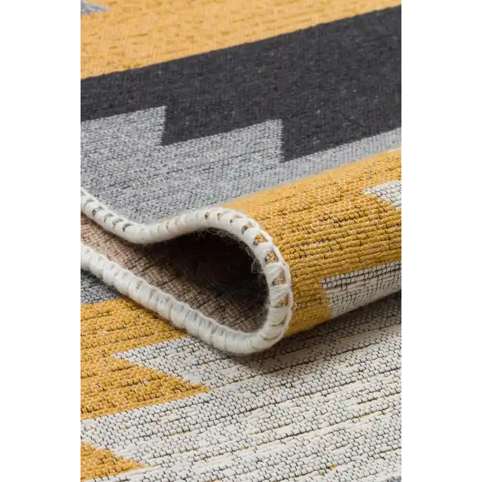 Arya Ar 20 Multy %100 Geri Dönüşümlü Pamuktan Çift Taraflı Yıkanabilir Modern Dekoratif Kilim