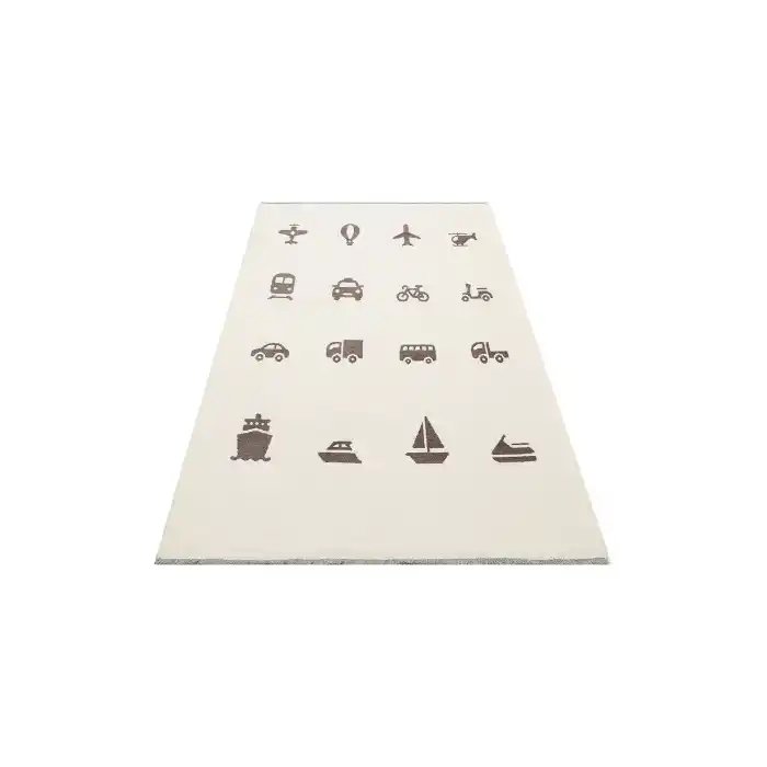 MIA COTTON HALI 0002 Yıkanabilir Çift Taraflı Pofuduk Dokuma Pamuk Kilim