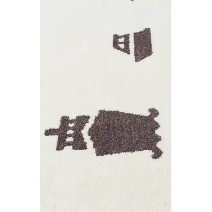 MIA COTTON HALI 0002 Yıkanabilir Çift Taraflı Pofuduk Dokuma Pamuk Kilim