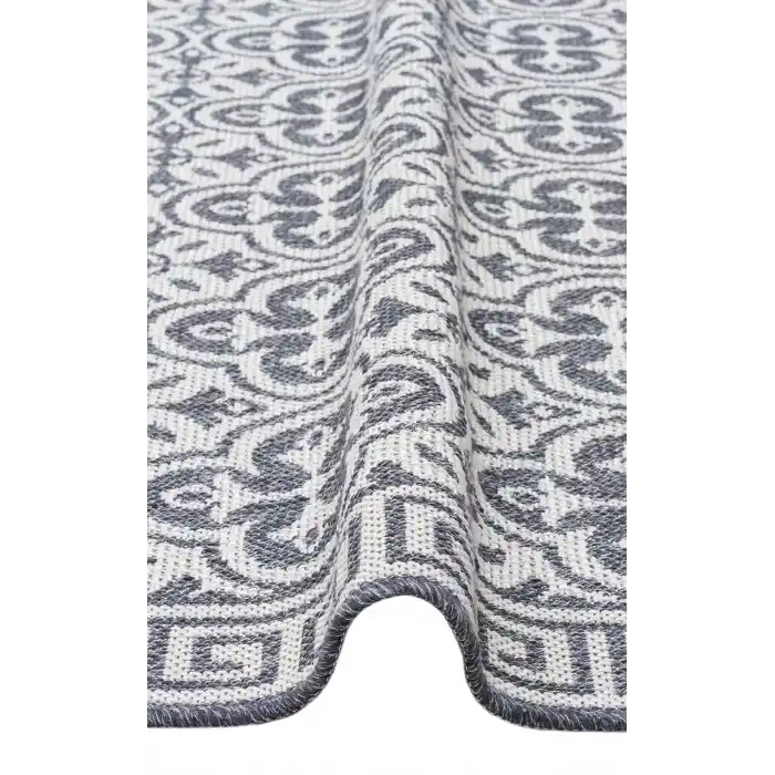 PANAMA KILIM 0017 Natural Yıkanabilir Kaymaz Tabanlı Tok Dokuma Kilim