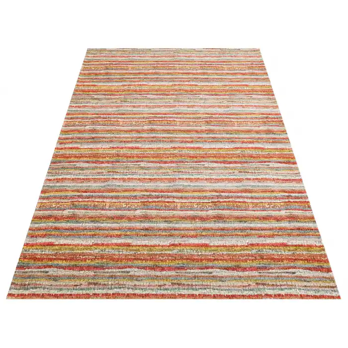 Brooklyn Brk 12 Multy Hasır Görünümlü Kaymaz Renkli Dokuma Modern Kilim