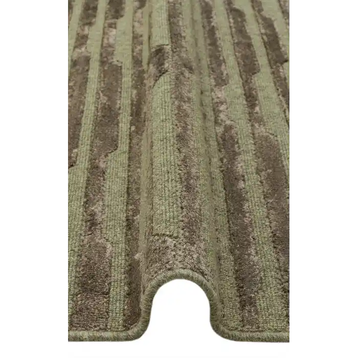 ZENITH DYED HALI 0149 Yüksek Alçak Dokulu Naturel Yün ve Viskon Modern Dokuma Halı