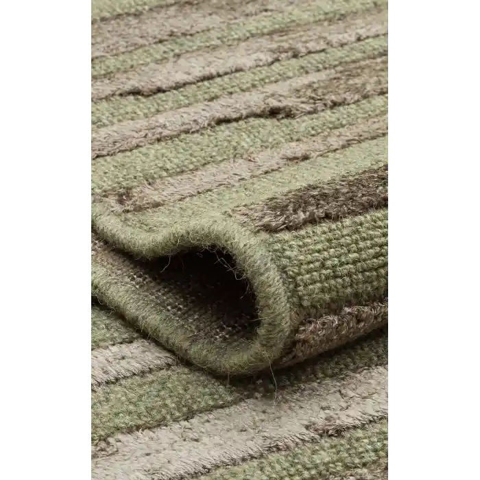 ZENITH DYED HALI 0149 Yüksek Alçak Dokulu Naturel Yün ve Viskon Modern Dokuma Halı