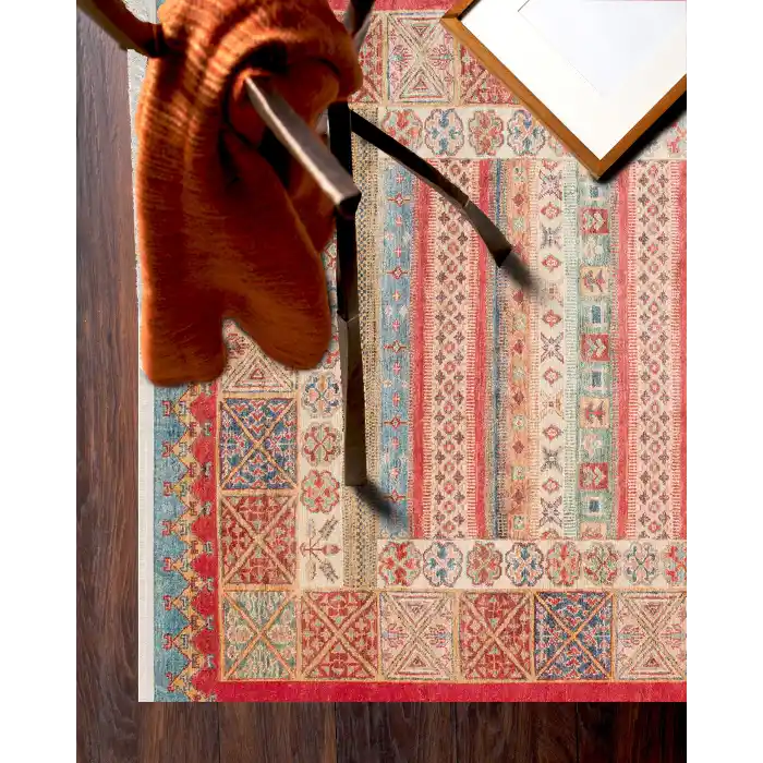 Antique ATK 04 Multy Yıkanabilir Modern Ve Etnik Desenli Kaymaz Tabanlı Makine Halısı