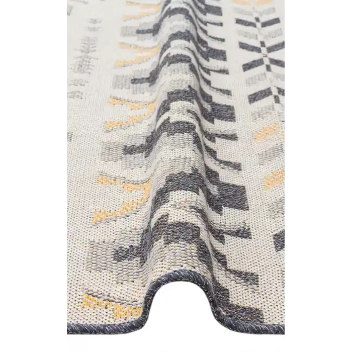 PANAMA KILIM 0024 Natural Yıkanabilir Kaymaz Tabanlı Tok Dokuma Kilim