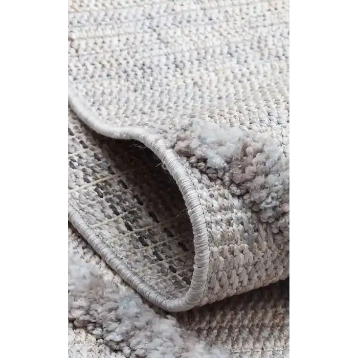 MALIBU HALI 0001 Hav Toz Vermez Yumuşak Dokulu Etnik Örgü Desenlere Sahip Modern İskandinav Halı