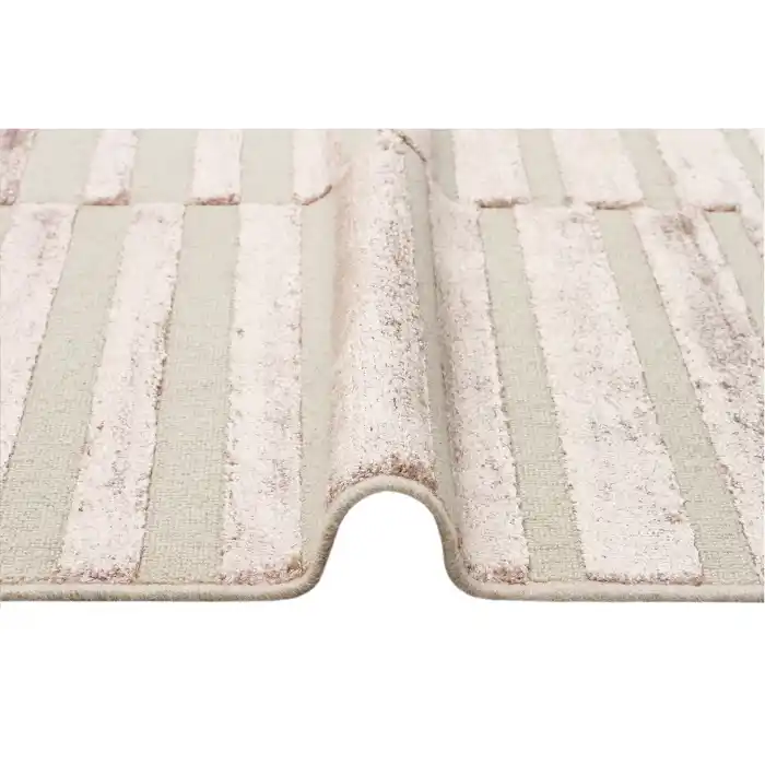 ZENITH DYED HALI 0040 Yüksek Alçak Dokulu Naturel Yün ve Viskon Modern Dokuma Halı