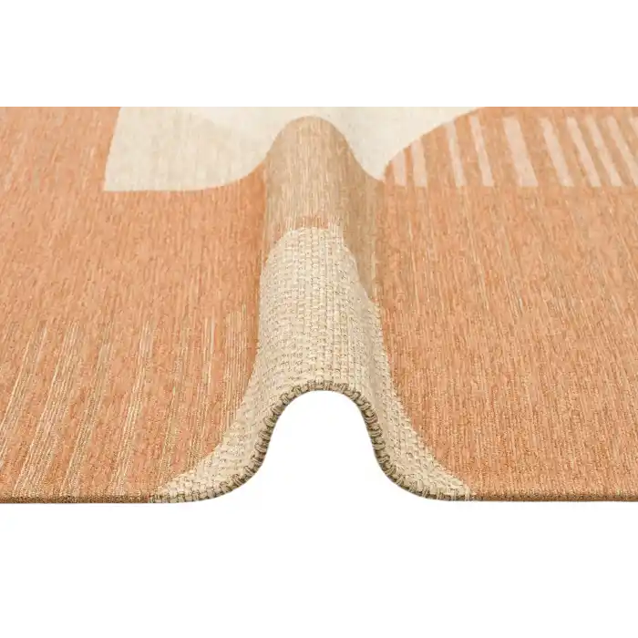 Brooklyn Brk 13 Natural Beıge 0187 Hasır Görünümlü Kaymaz Renkli Dokuma Modern Kilim