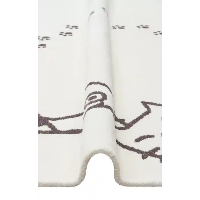 MIA COTTON HALI 0001 Yıkanabilir Çift Taraflı Pofuduk Dokuma Pamuk Kilim