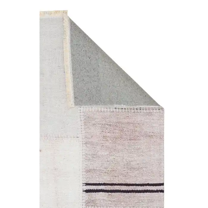 Ruby RB 13 Natural Black Yıkanabilir Kolay Kullanımlı Modern ve Geleneksel Desenlere Sahip Renkli Kilim