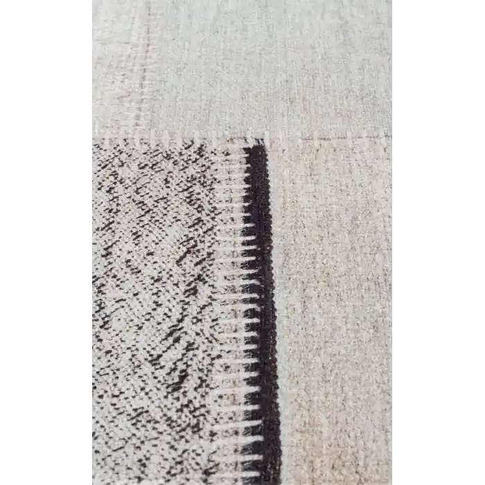 Ruby RB 13 Natural Black Yıkanabilir Kolay Kullanımlı Modern ve Geleneksel Desenlere Sahip Renkli Kilim