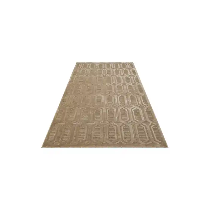 ZENITH HALI 0251 Yüksek Alçak Dokulu Naturel Yün ve Viskon Modern Dokuma Halı