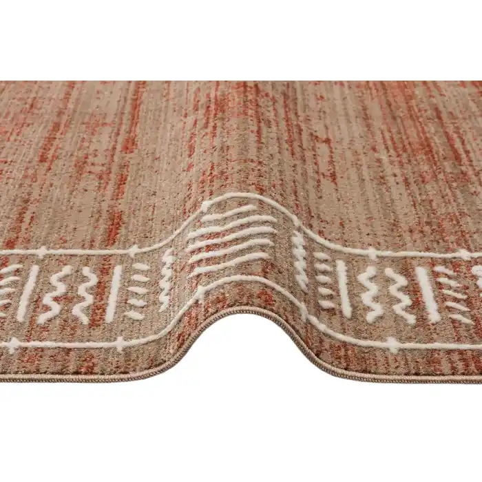 NOMAD HALI 0008 Moroccon ve Etnik Desenli Hav Toz Vermez İnce Dokuma Halı