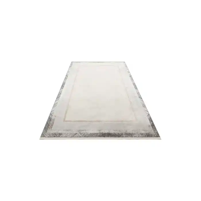 LISBON HALI 0049 Parlak Dokulu Modern Desenli Renkli Metalik Işıltılı Makine Halısı