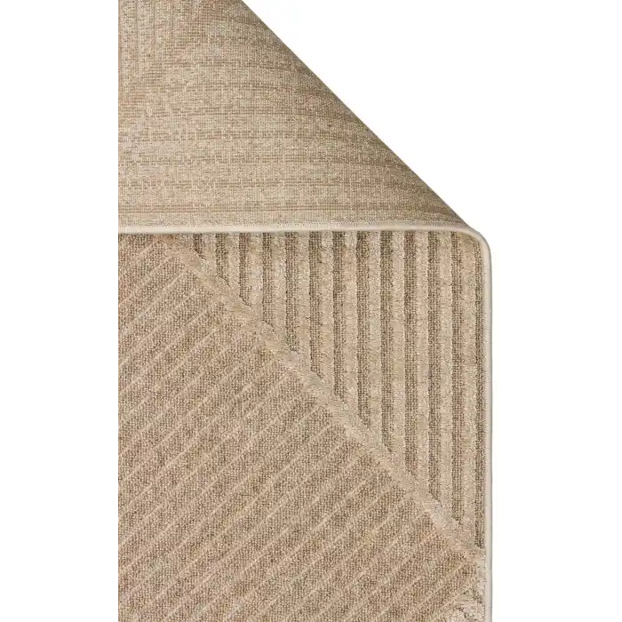 ZENITH HALI 0236 Yüksek Alçak Dokulu Naturel Yün ve Viskon Modern Dokuma Halı