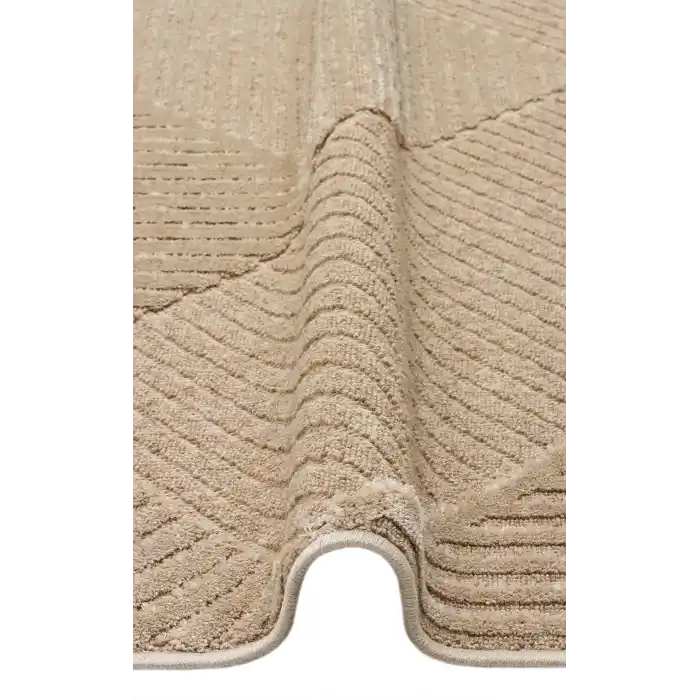 ZENITH HALI 0236 Yüksek Alçak Dokulu Naturel Yün ve Viskon Modern Dokuma Halı