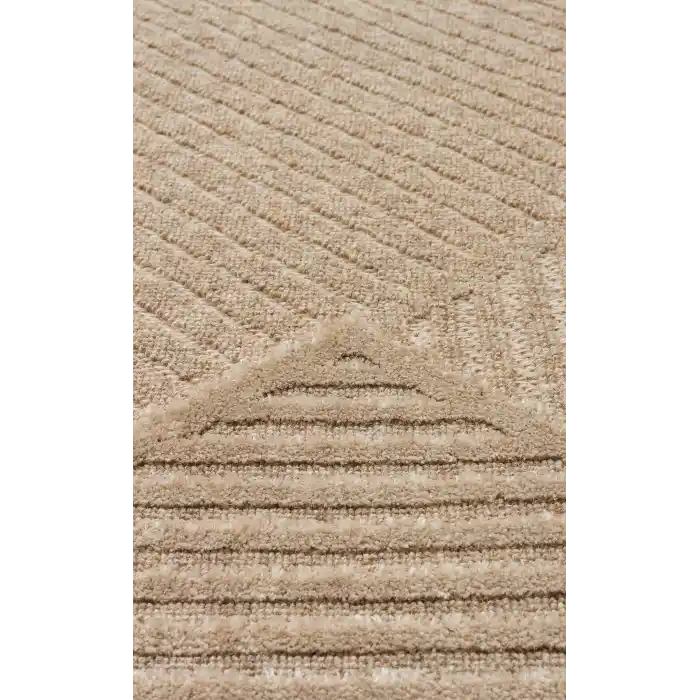 ZENITH HALI 0236 Yüksek Alçak Dokulu Naturel Yün ve Viskon Modern Dokuma Halı
