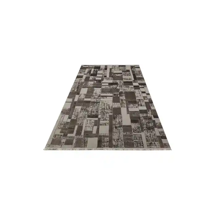 TORINO HALI 0066 Sık Dokuma Dökümlü Yere Oturan Hav Toz Vermez Yıkanabilir Kaymaz Tabanlı Modern Halı