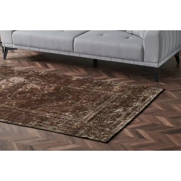 TRIBAL HALI 0223 Vintage Desenli Modern İnce Dokuma Halı