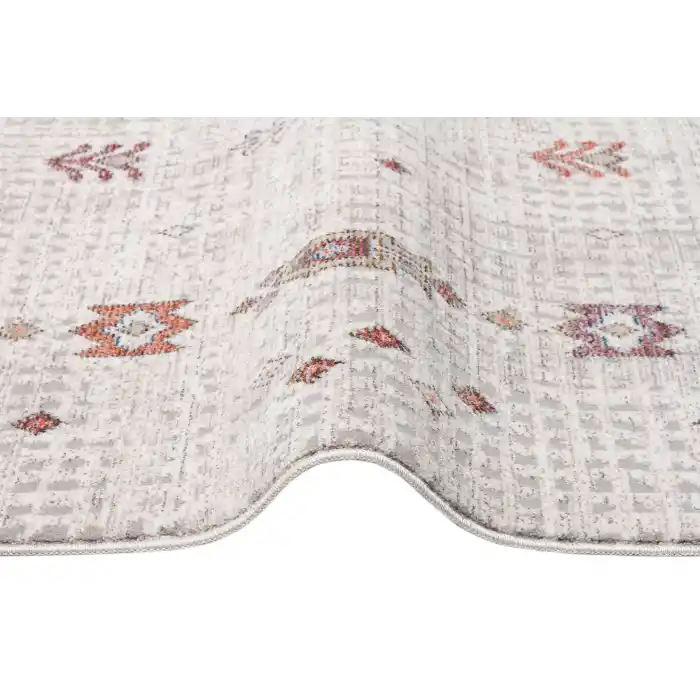 ALTAY HALI 0102 Yumuşak Tuşeli Etnik Desenlere Sahip Makine Halısı