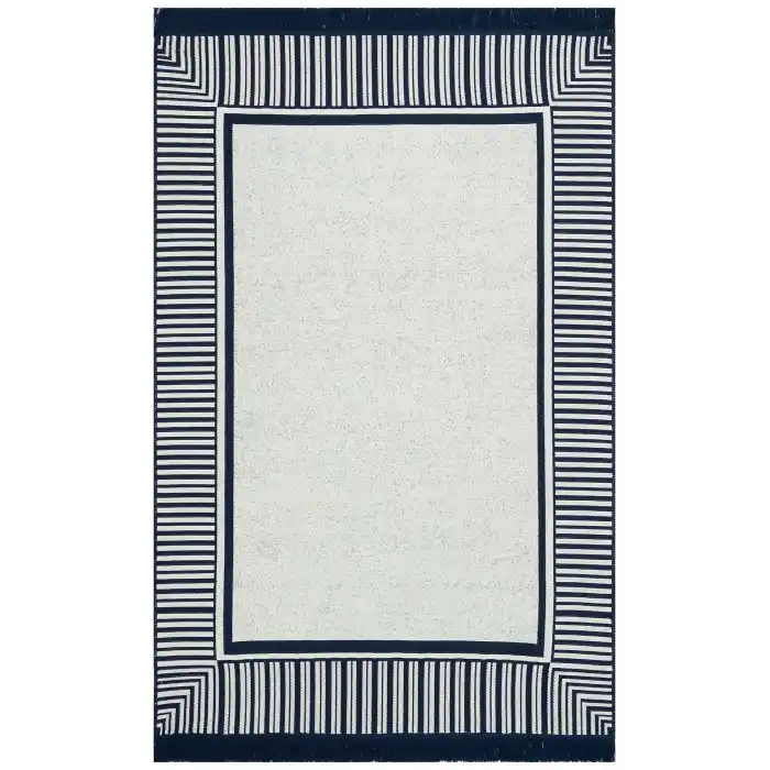 Arya Ar 13 Marine %100 Geri Dönüşümlü Pamuktan Çift Taraflı Yıkanabilir Modern Dekoratif Kilim