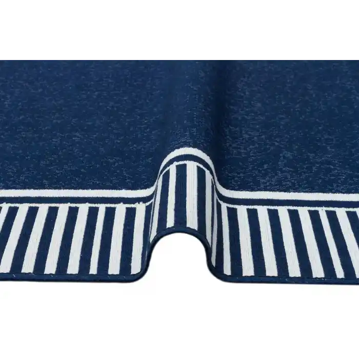 Arya Ar 13 Marine %100 Geri Dönüşümlü Pamuktan Çift Taraflı Yıkanabilir Modern Dekoratif Kilim