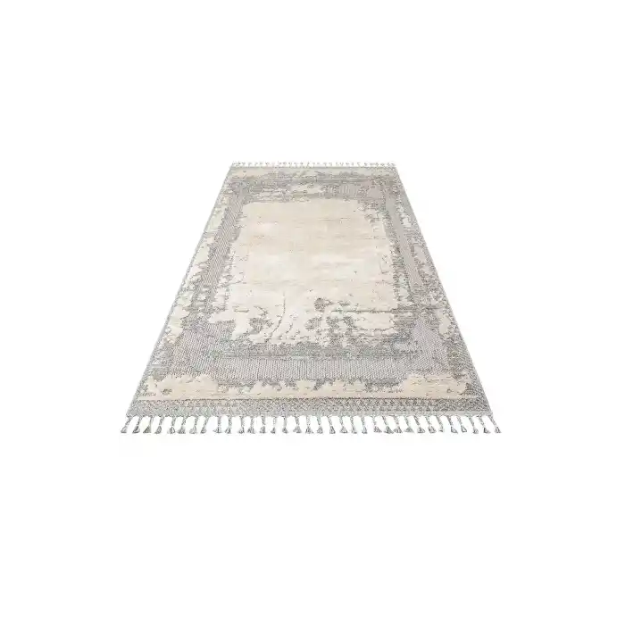 SYDNEY HALI 0004 Hav Toz Vermez Modern Bukleli Makine Halısı