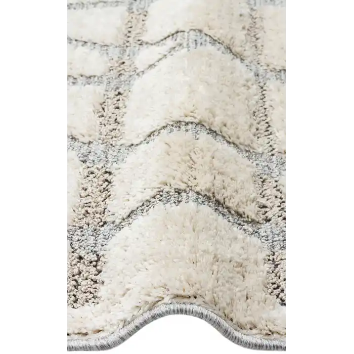 SYDNEY HALI 0009 Hav Toz Vermez Modern Bukleli Makine Halısı