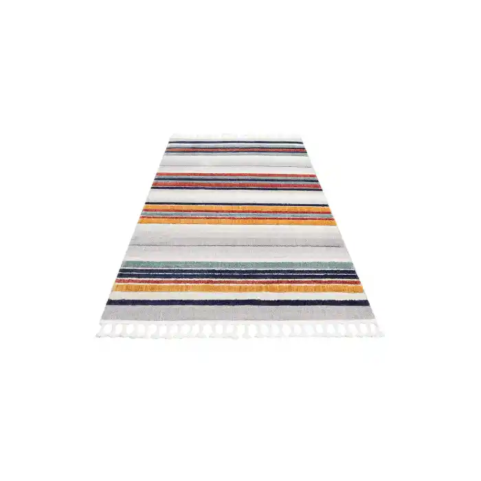 Terazzo 02 Multy Hav Toz Vermez Yumuşak Dokulu Etnik Örgü Desenlere Sahip Modern İskindinav Halı