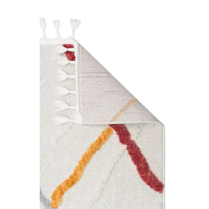 Terazzo 03 Multy Hav Toz Vermez Yumuşak Dokulu Etnik Örgü Desenlere Sahip Modern İskindinav Halı