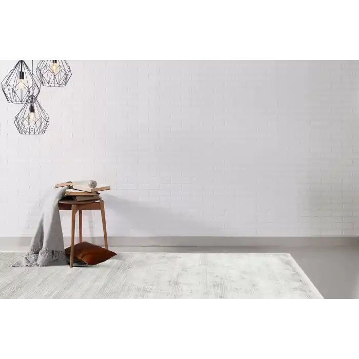 LISBON HALI 0112 Parlak Dokulu Modern Desenli Renkli Metalik Işıltılı Makine Halısı